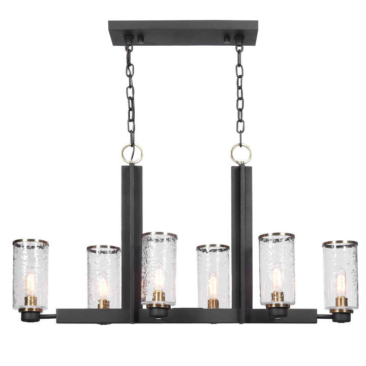 Jarsdel 6 Light Industrial Island Light - AmericanHomeFurniture