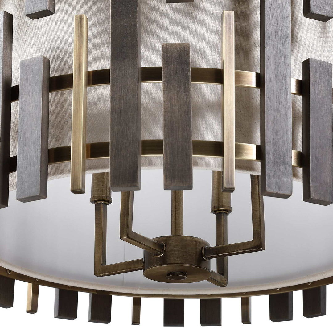 MYERS 4 LIGHT DRUM PENDANT - AmericanHomeFurniture