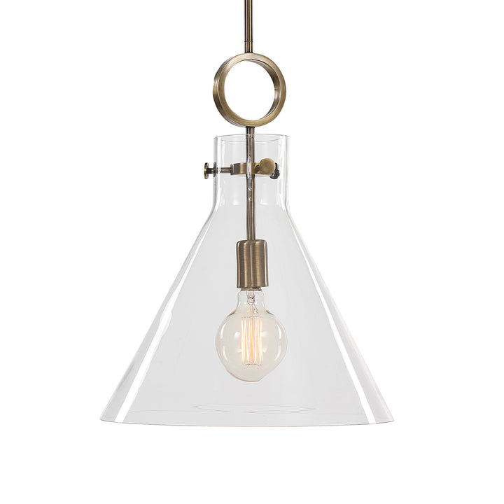 IMBUTO FUNNEL GLASS 1 LIGHT PENDANT - AmericanHomeFurniture