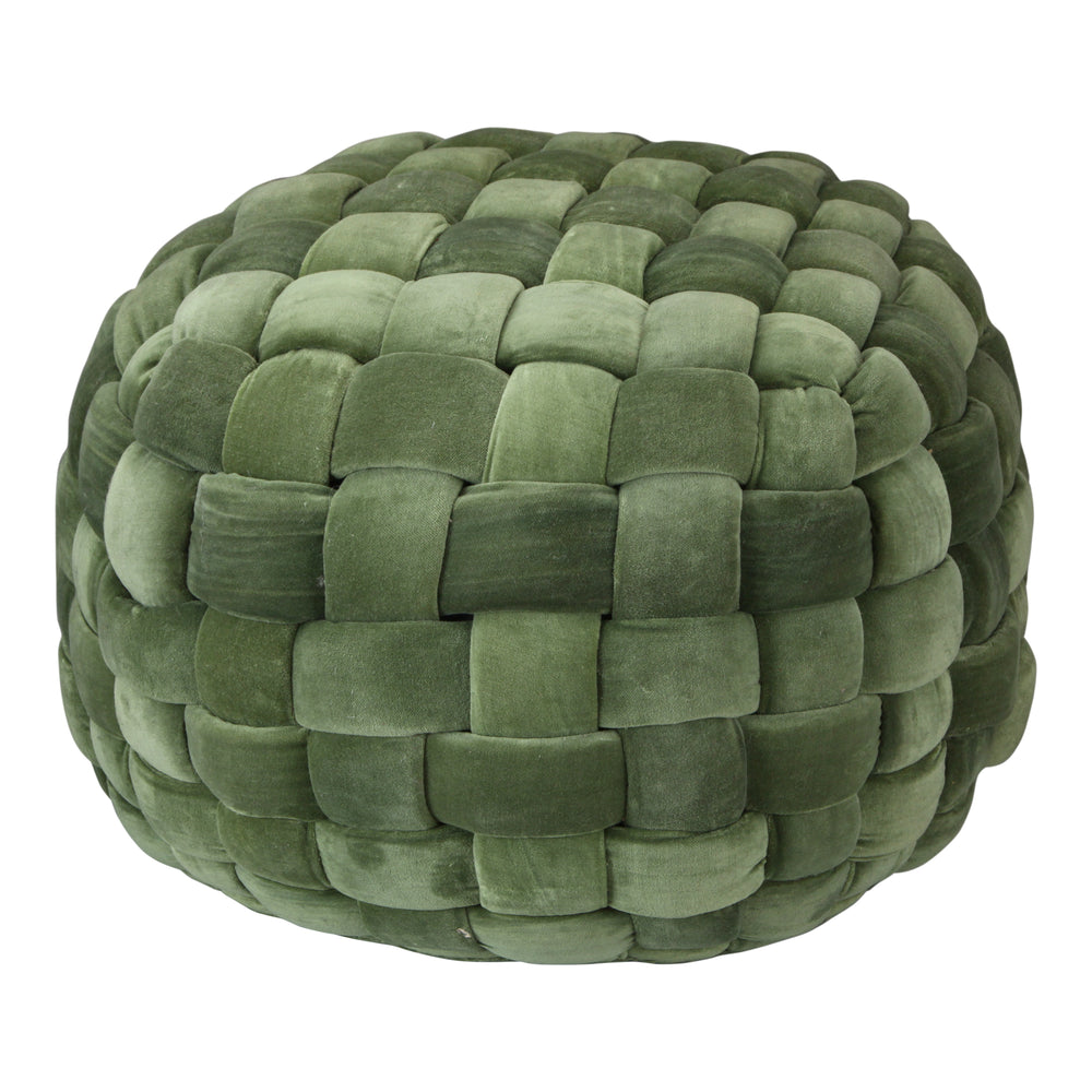 American Home Furniture | Moe's Home Collection - Jazzy Pouf Chartreuse