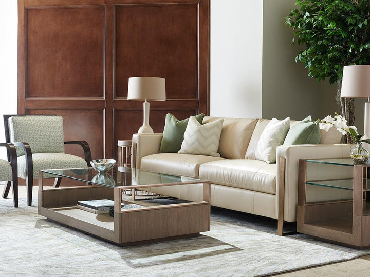 Shadow Play Center Stage Rectangular Lamp Table - AmericanHomeFurniture