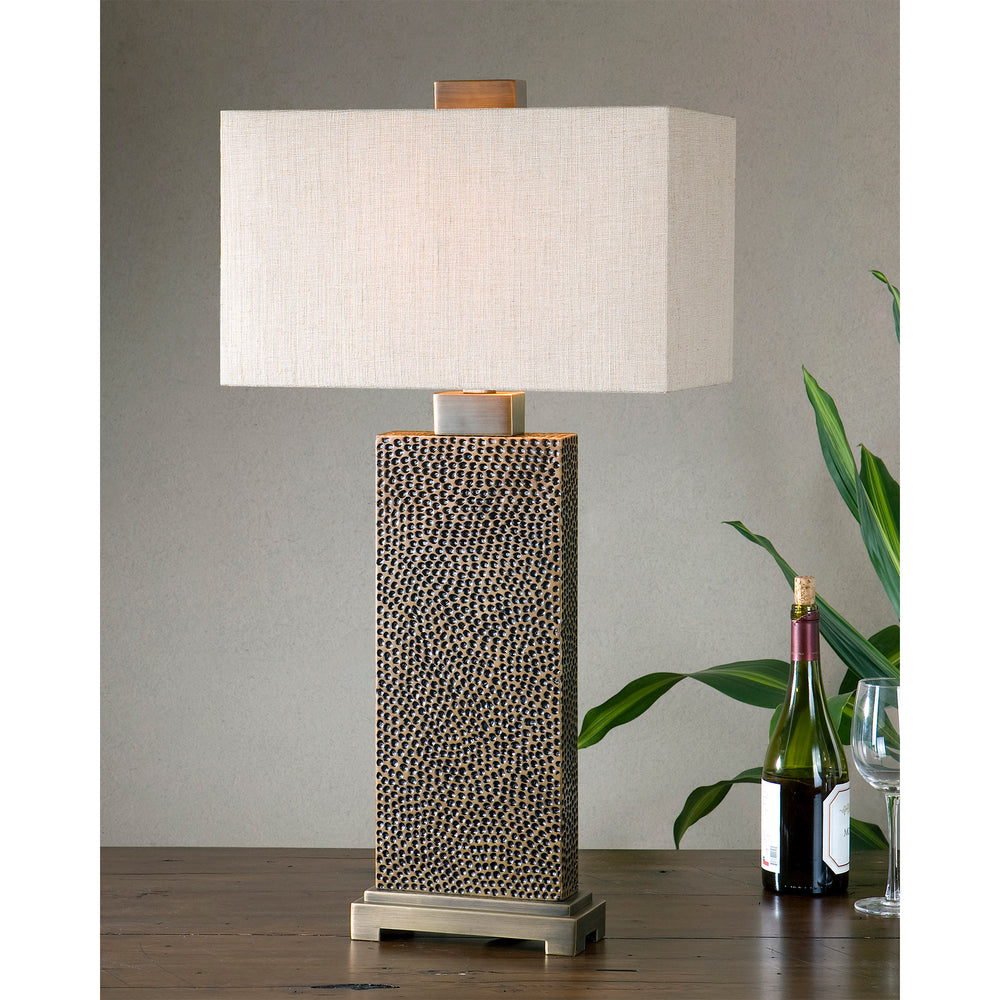CANFIELD COFFEE BRONZE TABLE LAMP - AmericanHomeFurniture