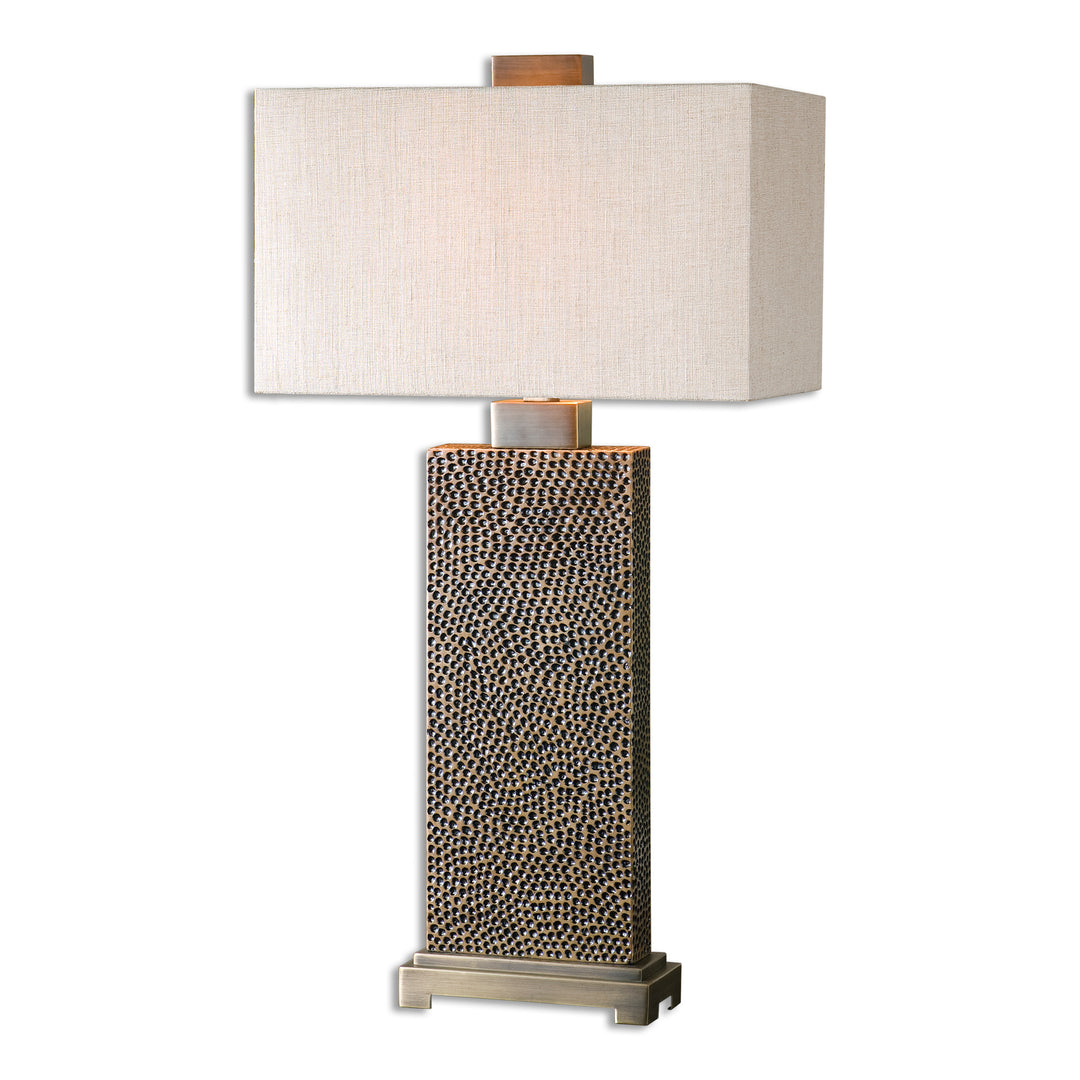 CANFIELD COFFEE BRONZE TABLE LAMP - AmericanHomeFurniture