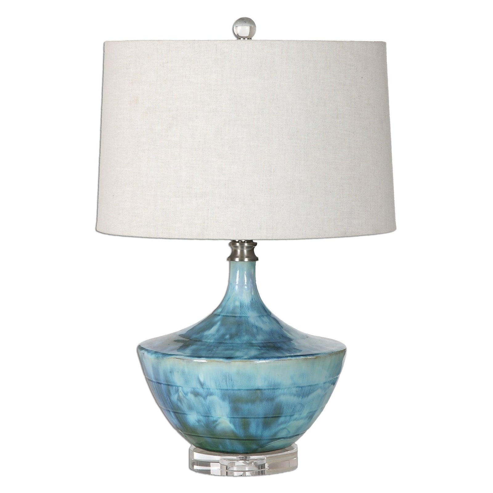 Uttermost Chasida Blue Ceramic Lamp TABLE LAMPS