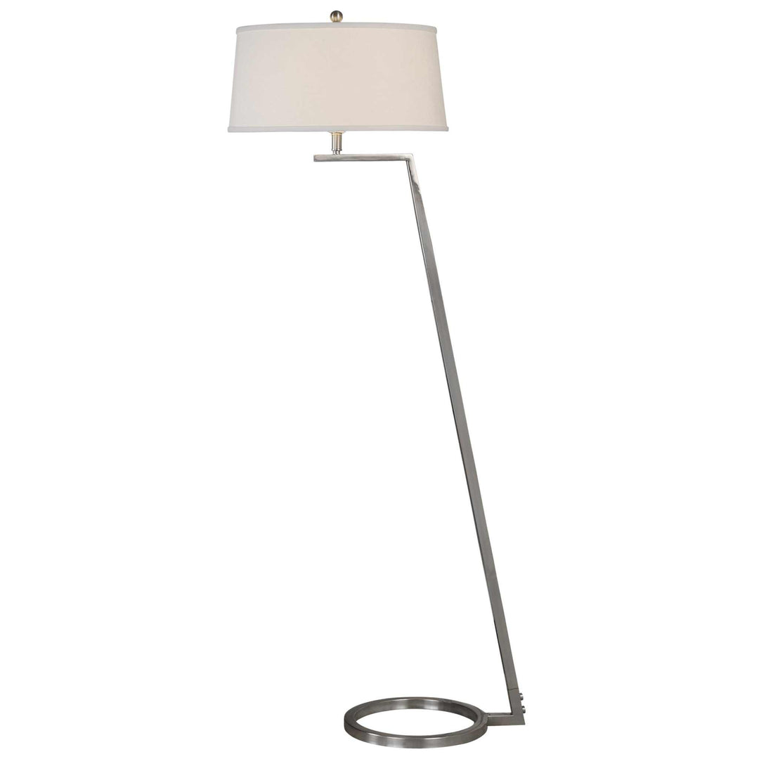 Ordino Modern Nickel Floor Lamp - AmericanHomeFurniture