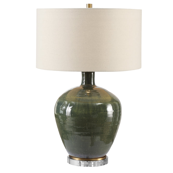 ELVA EMERALD TABLE LAMP - AmericanHomeFurniture