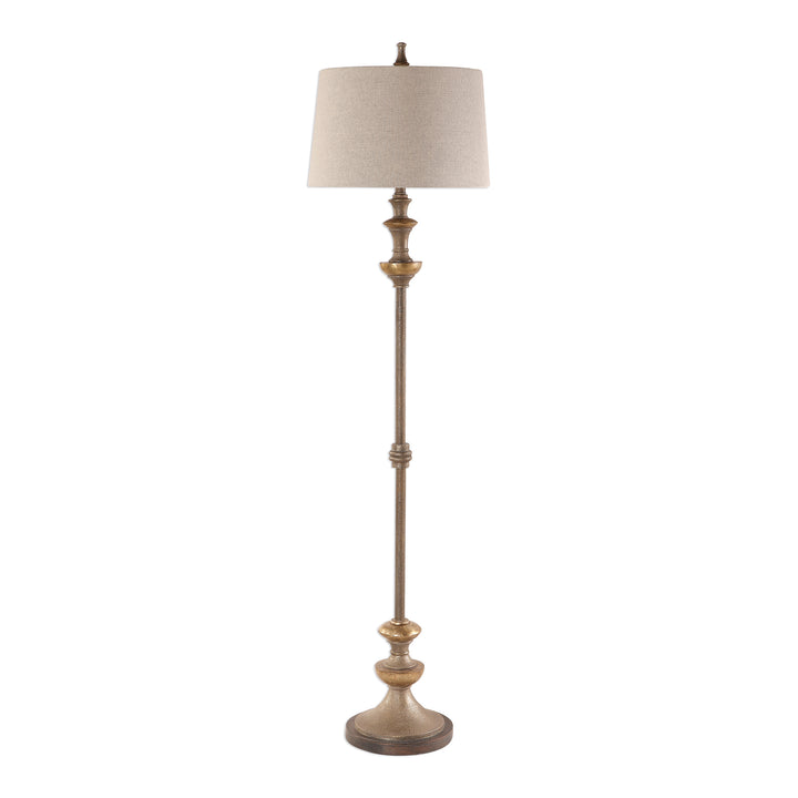 Vetralla Silver Bronze Floor Lamp - AmericanHomeFurniture
