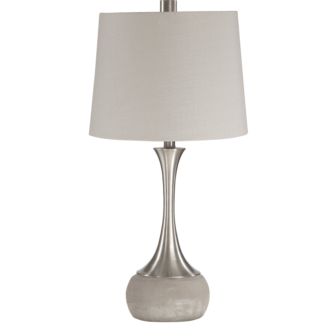 Niah Brushed Nickel Lamp - AmericanHomeFurniture