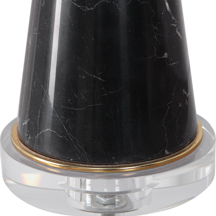 ALASTAIR BLACK MARBLE TABLE LAMP - AmericanHomeFurniture