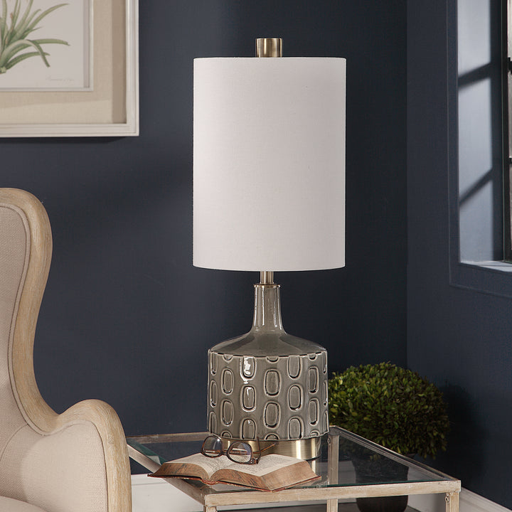 DARRIN GRAY TABLE LAMP - AmericanHomeFurniture