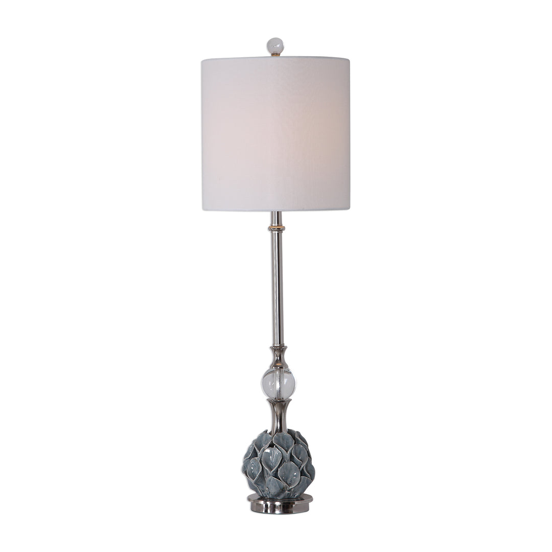 Elody Blue Gray Buffet Lamp - AmericanHomeFurniture