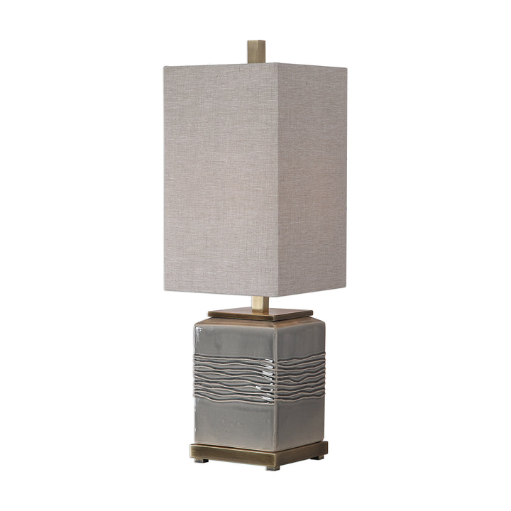 Covey Gray Glaze Buffet Lamp - AmericanHomeFurniture