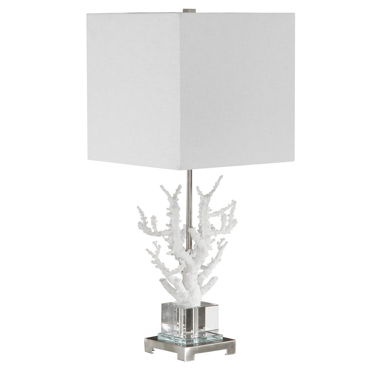 CORALLO WHITE CORAL TABLE LAMP - AmericanHomeFurniture