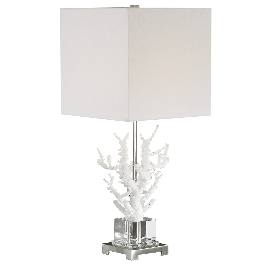 CORALLO WHITE CORAL TABLE LAMP - AmericanHomeFurniture