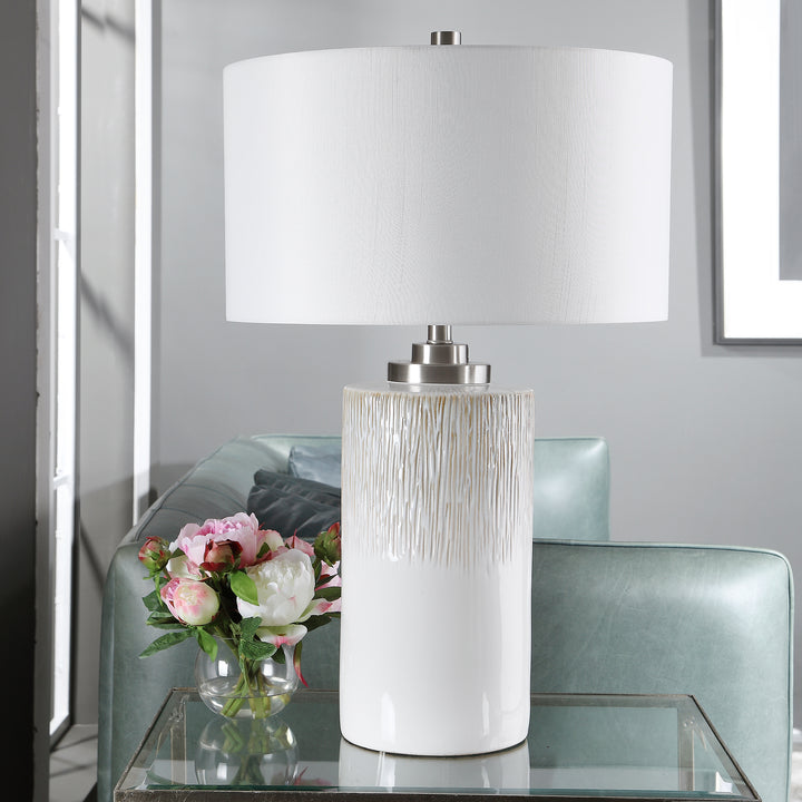 GEORGIOS CYLINDER TABLE LAMP - AmericanHomeFurniture