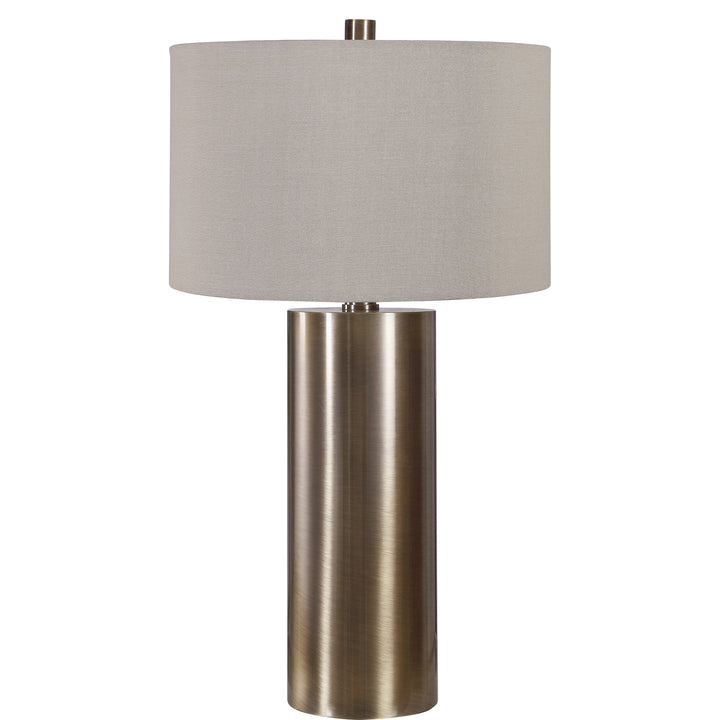 TARIA BRUSHED BRASS TABLE LAMP - AmericanHomeFurniture