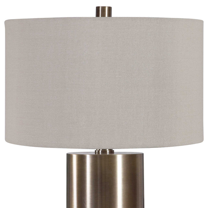 TARIA BRUSHED BRASS TABLE LAMP - AmericanHomeFurniture