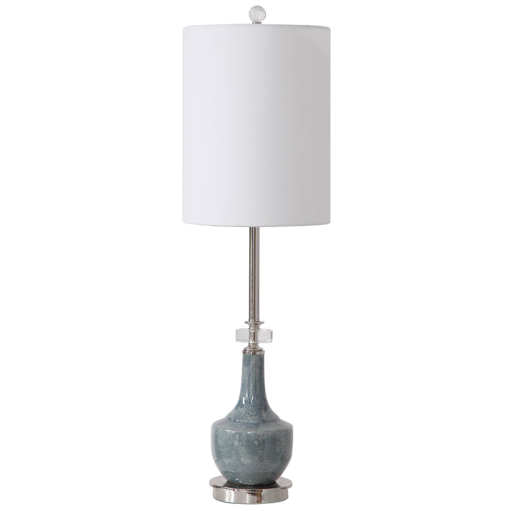 Piers Mottled Blue Buffet Lamp - AmericanHomeFurniture