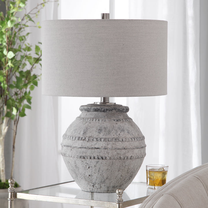 MONTSANT STONE TABLE LAMP - AmericanHomeFurniture