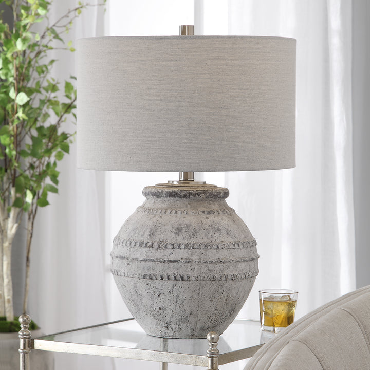 MONTSANT STONE TABLE LAMP - AmericanHomeFurniture