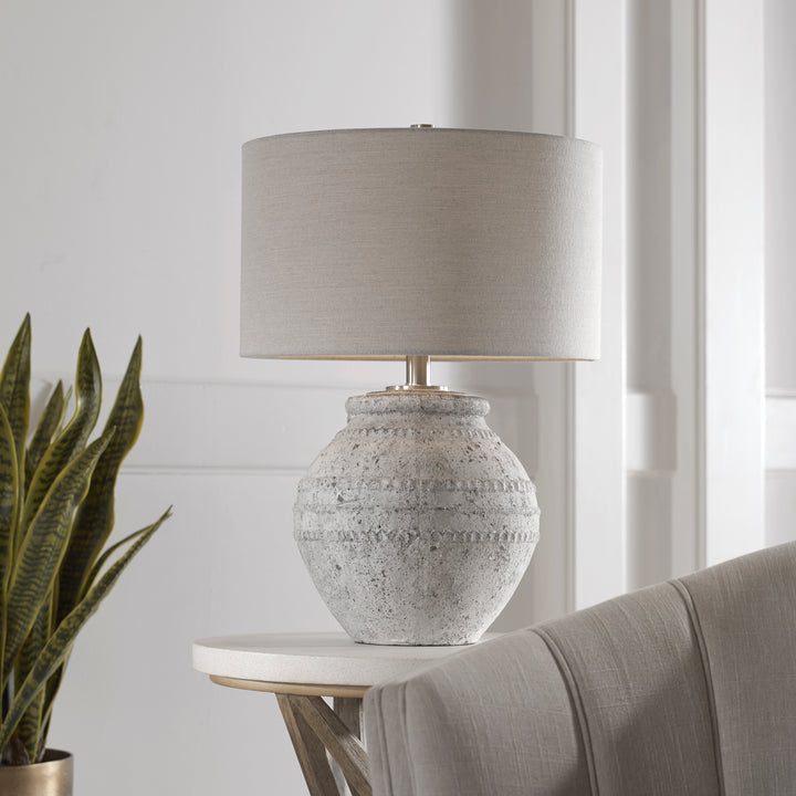 MONTSANT STONE TABLE LAMP - AmericanHomeFurniture