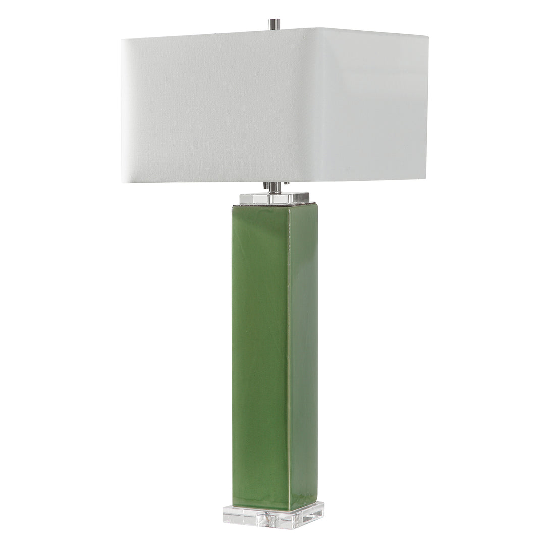 ANEEZA TROPICAL GREEN TABLE LAMP - AmericanHomeFurniture