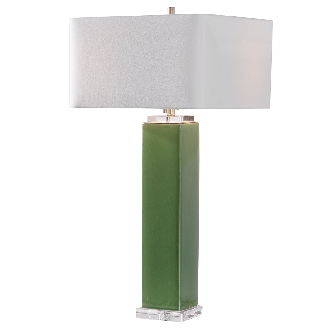 ANEEZA TROPICAL GREEN TABLE LAMP - AmericanHomeFurniture