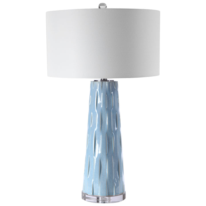 BRIENNE LIGHT BLUE TABLE LAMP - AmericanHomeFurniture