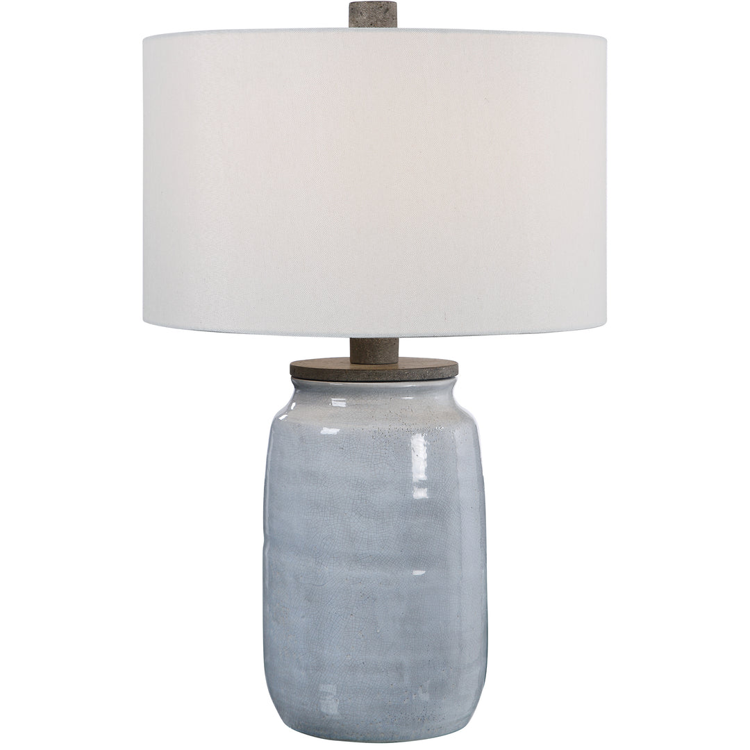 DIMITRI LIGHT BLUE TABLE LAMP - AmericanHomeFurniture