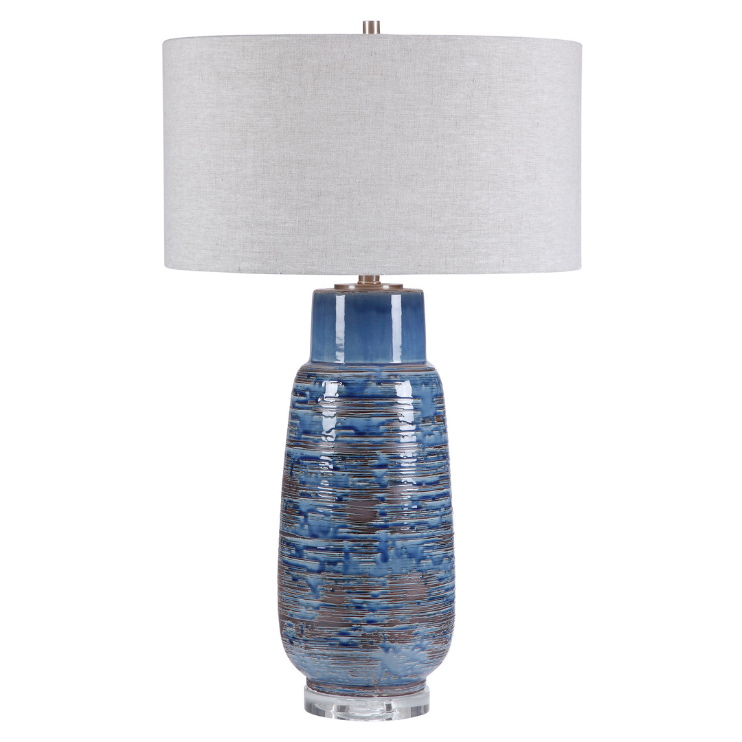 MAGELLAN BLUE TABLE LAMP - AmericanHomeFurniture