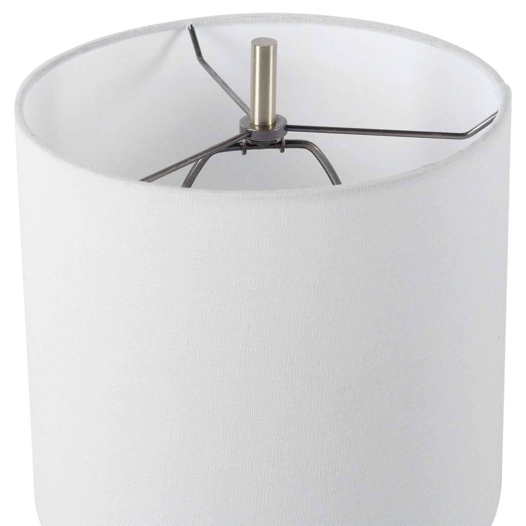 ELOISE WHITE MARBLE TABLE LAMP - AmericanHomeFurniture