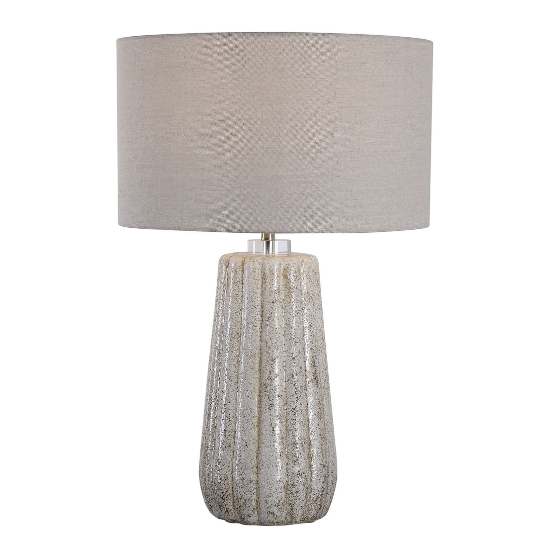 PIKES STONE-IVORY TABLE LAMP - AmericanHomeFurniture