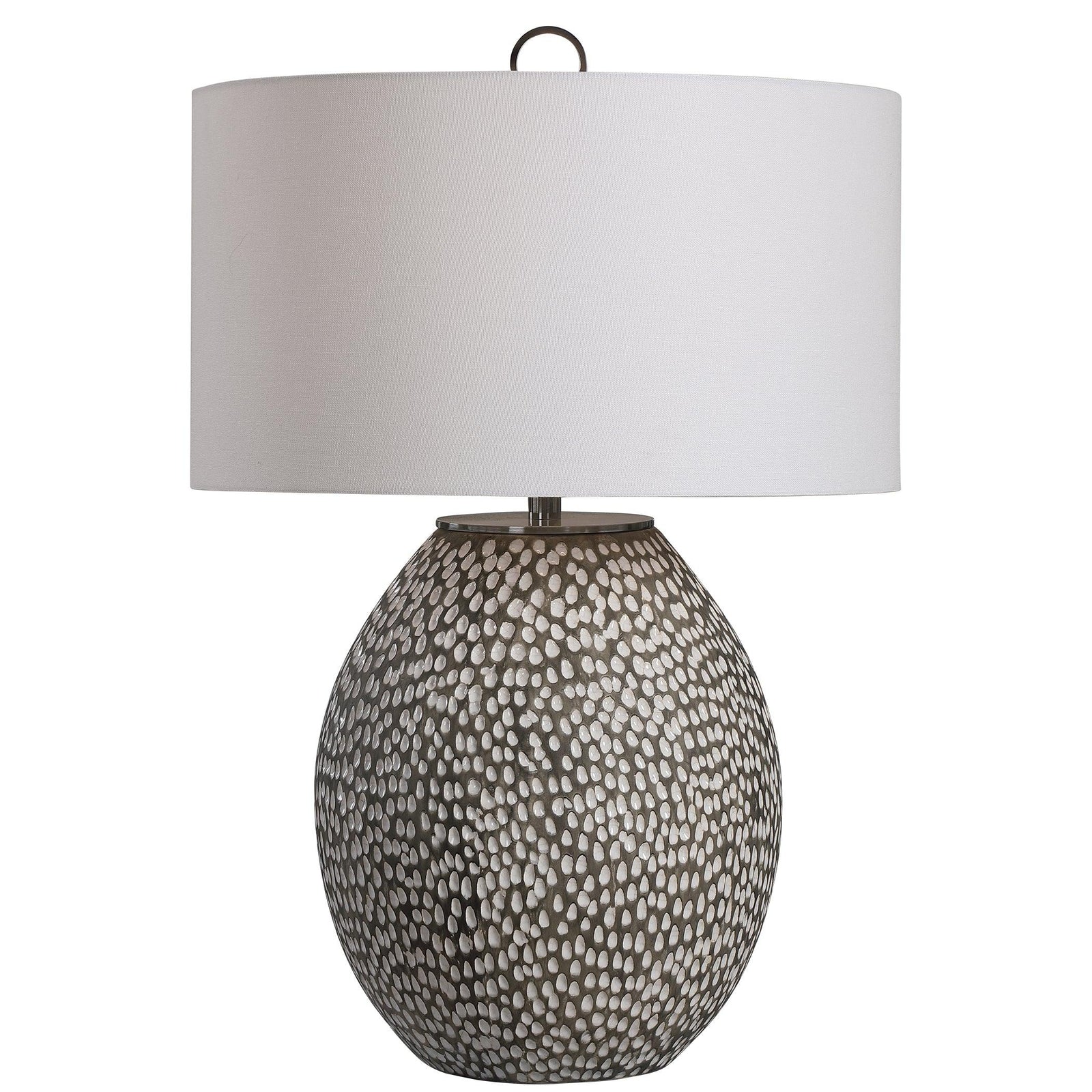 Uttermost CYPRIEN GRAY WHITE TABLE LAMP TABLE LAMPS