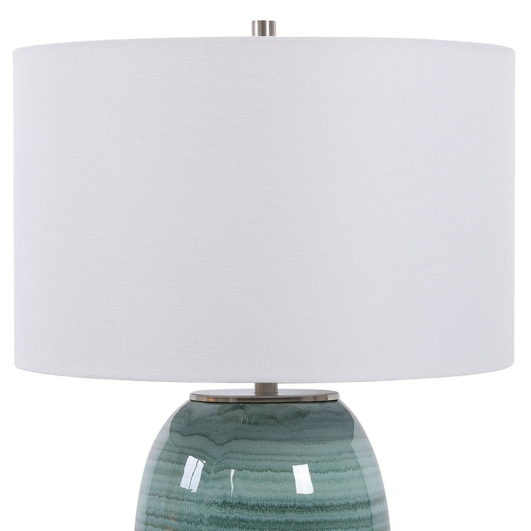 CAICOS TEAL TABLE LAMP - AmericanHomeFurniture