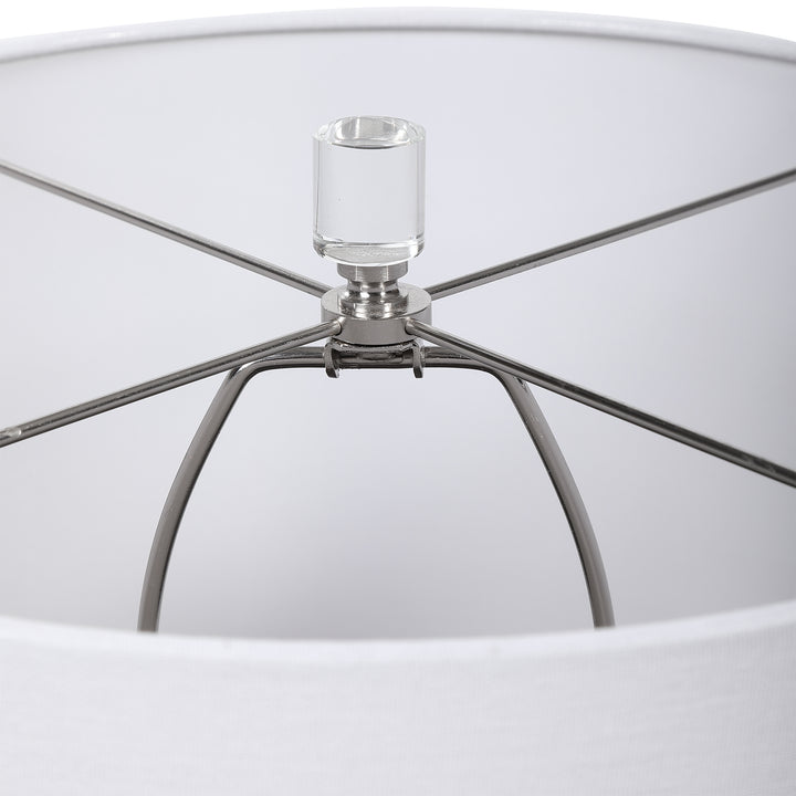 CALIA WHITE TABLE LAMP - AmericanHomeFurniture