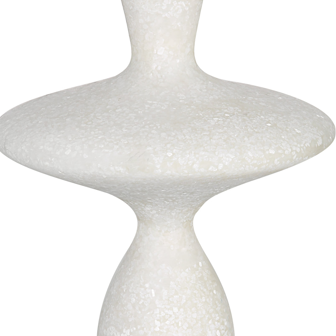 INVERSE WHITE MARBLE TABLE LAMP - AmericanHomeFurniture