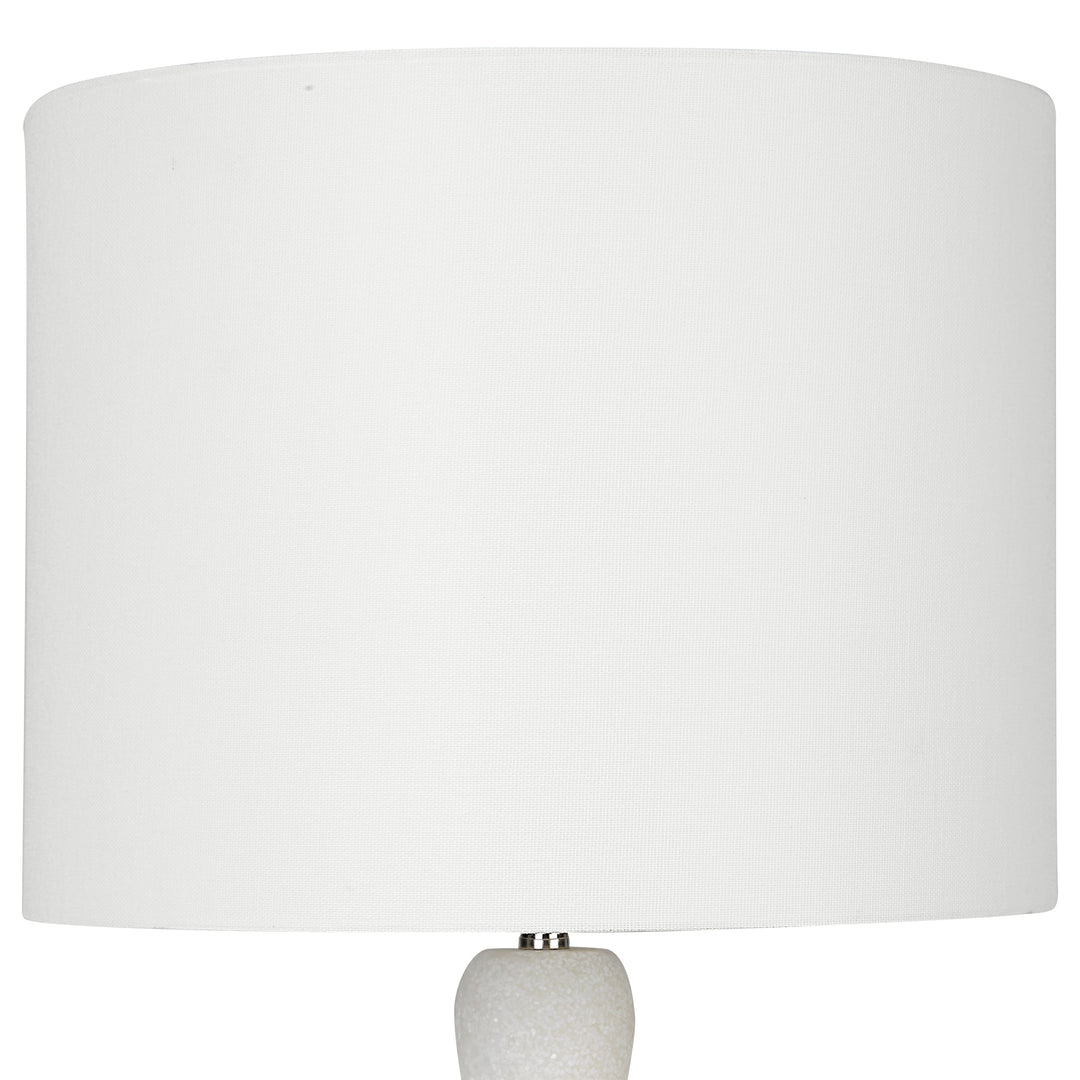 INVERSE WHITE MARBLE TABLE LAMP - AmericanHomeFurniture