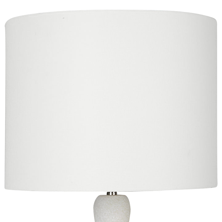 INVERSE WHITE MARBLE TABLE LAMP - AmericanHomeFurniture