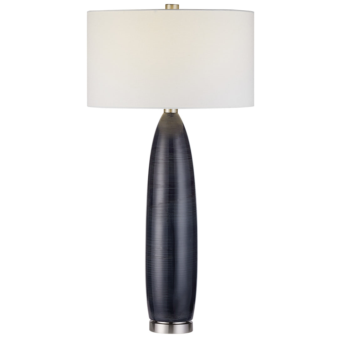 CULLEN BLUE GRAY TABLE LAMP - AmericanHomeFurniture