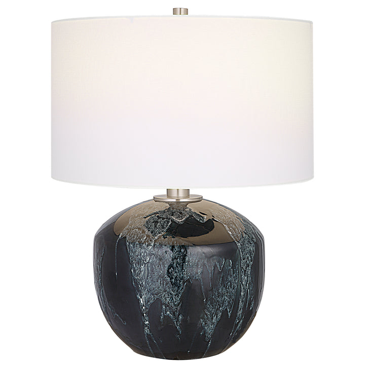 HIGHLANDS DEEP GREEN TABLE LAMP - AmericanHomeFurniture