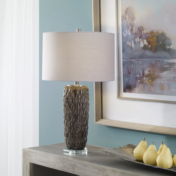 NETTLE TEXTURED TABLE LAMP - AmericanHomeFurniture