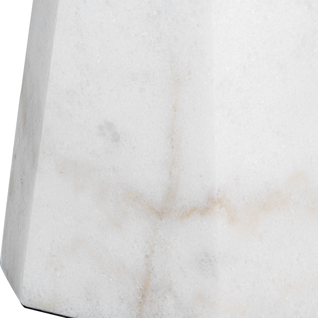 CITADEL WHITE MARBLE TABLE LAMP - AmericanHomeFurniture