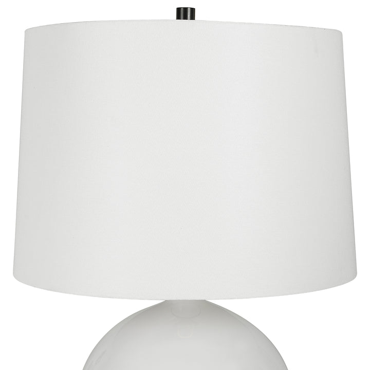 Collar Gloss White Table Lamp