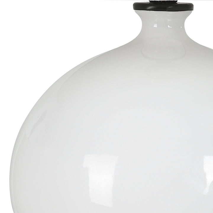 Collar Gloss White Table Lamp