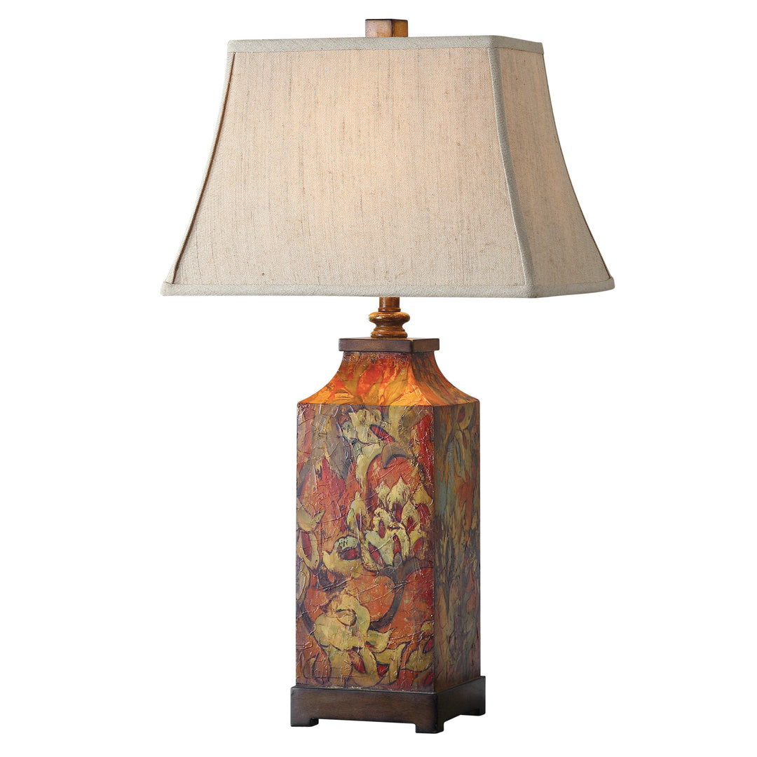 COLORFUL FLOWERS TABLE LAMP - AmericanHomeFurniture