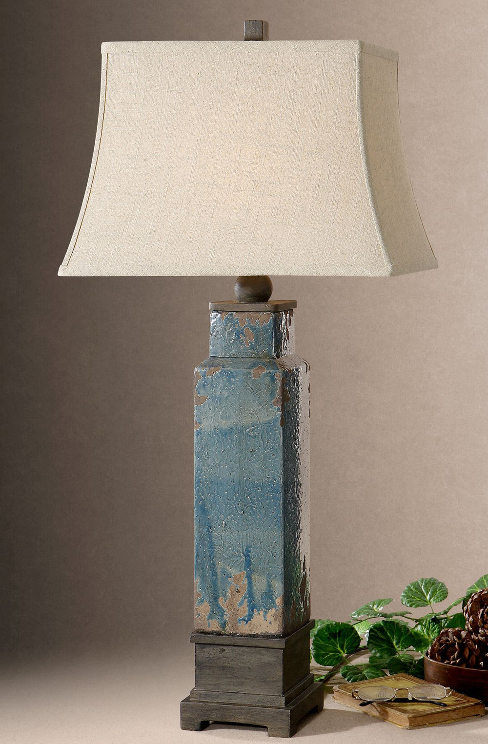 SOPRANA BLUE TABLE LAMP - AmericanHomeFurniture