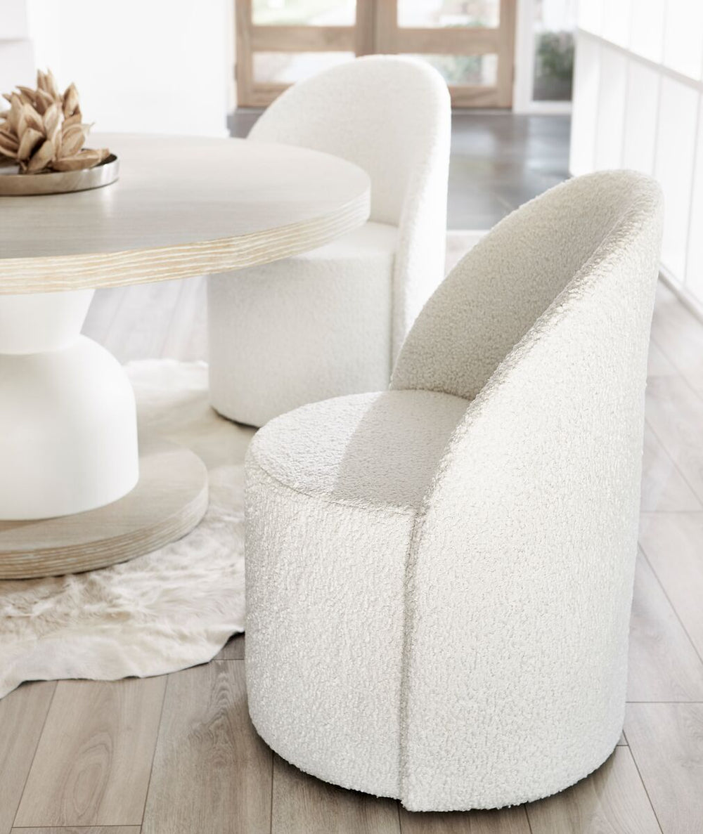 SOLARIA FULLY UPHOLSTERED SWIVEL ARM CHAIR IN FABRIC B582