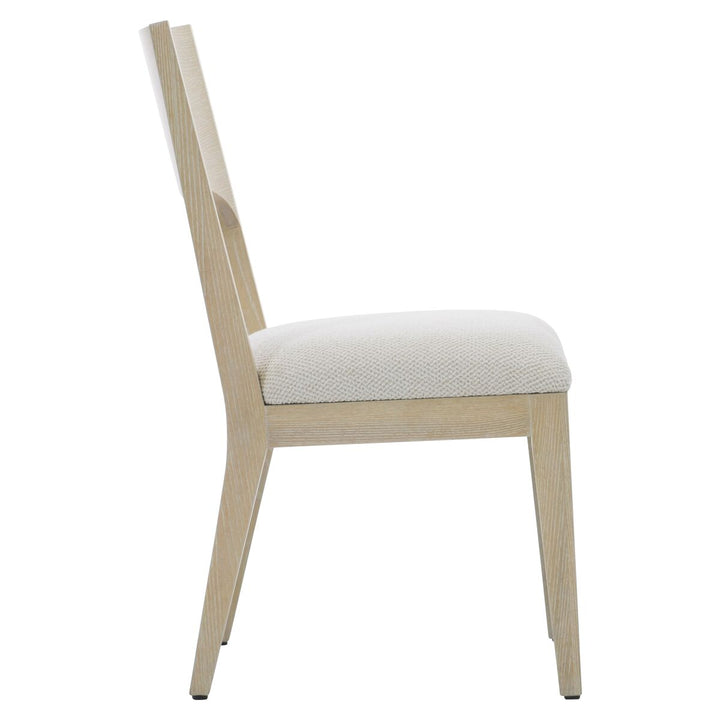 SOLARIA WOOD BACK SIDE CHAIR IN FABRIC B581
