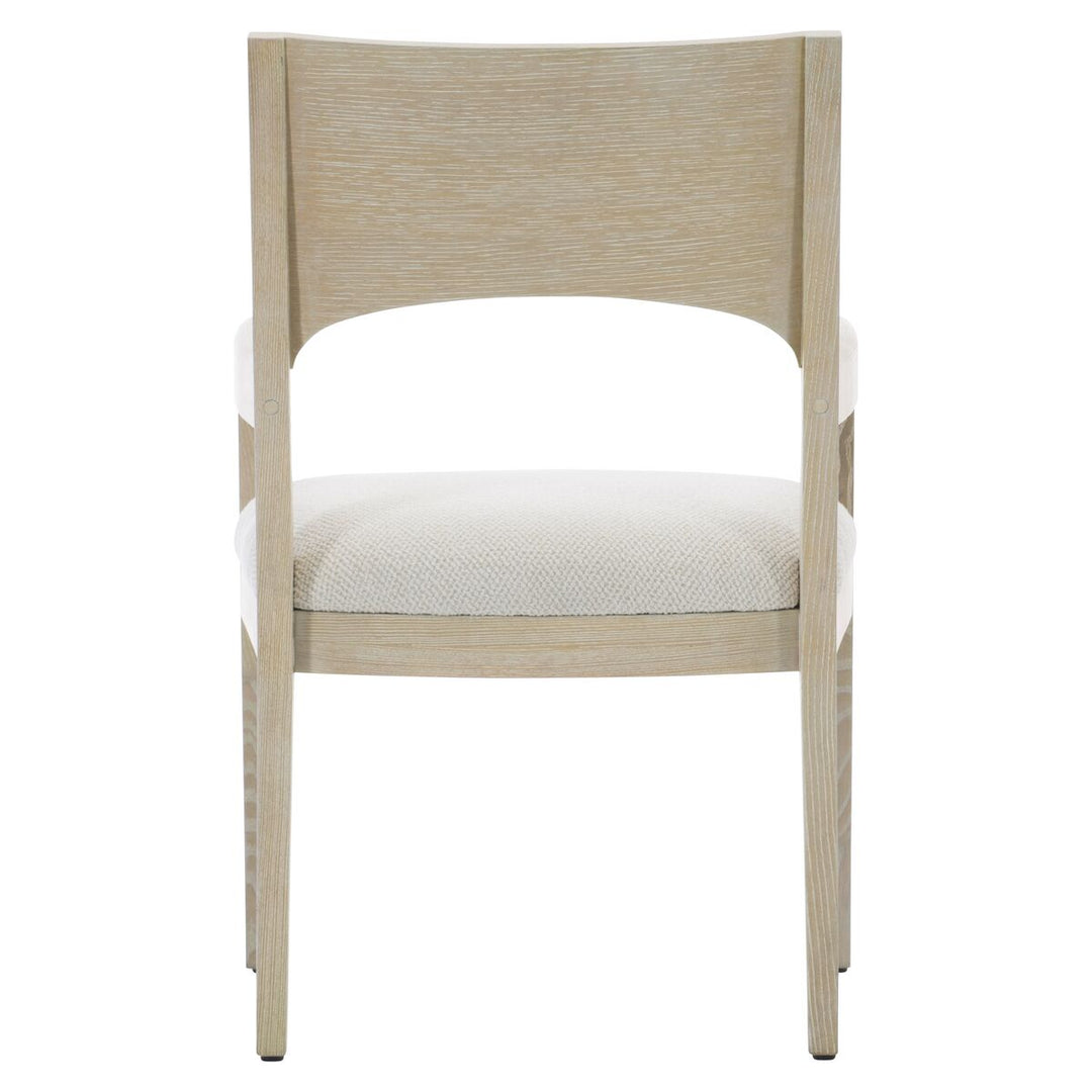 SOLARIA WOOD BACK ARM CHAIR IN FABRIC B581