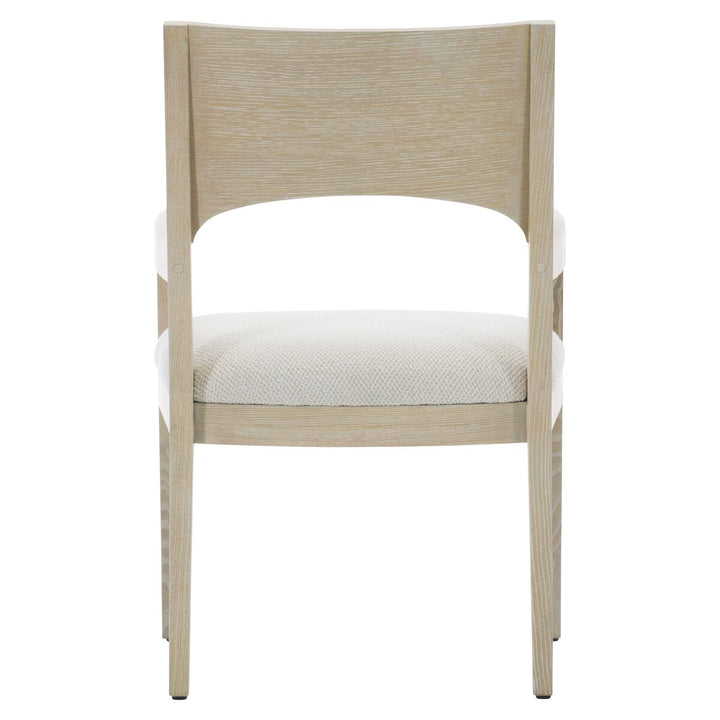 SOLARIA WOOD BACK ARM CHAIR IN FABRIC B581